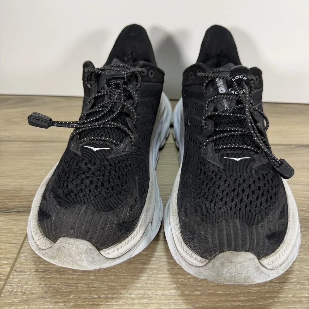 Hoka One One Men's Clifton Edge Black Running Shoes Size 10